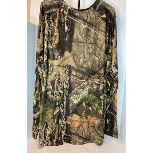 Mossy Oak Long Sleeve Polyester Tee Camo Hunting 2XL Took tag off to wash - Picture 7 of 16